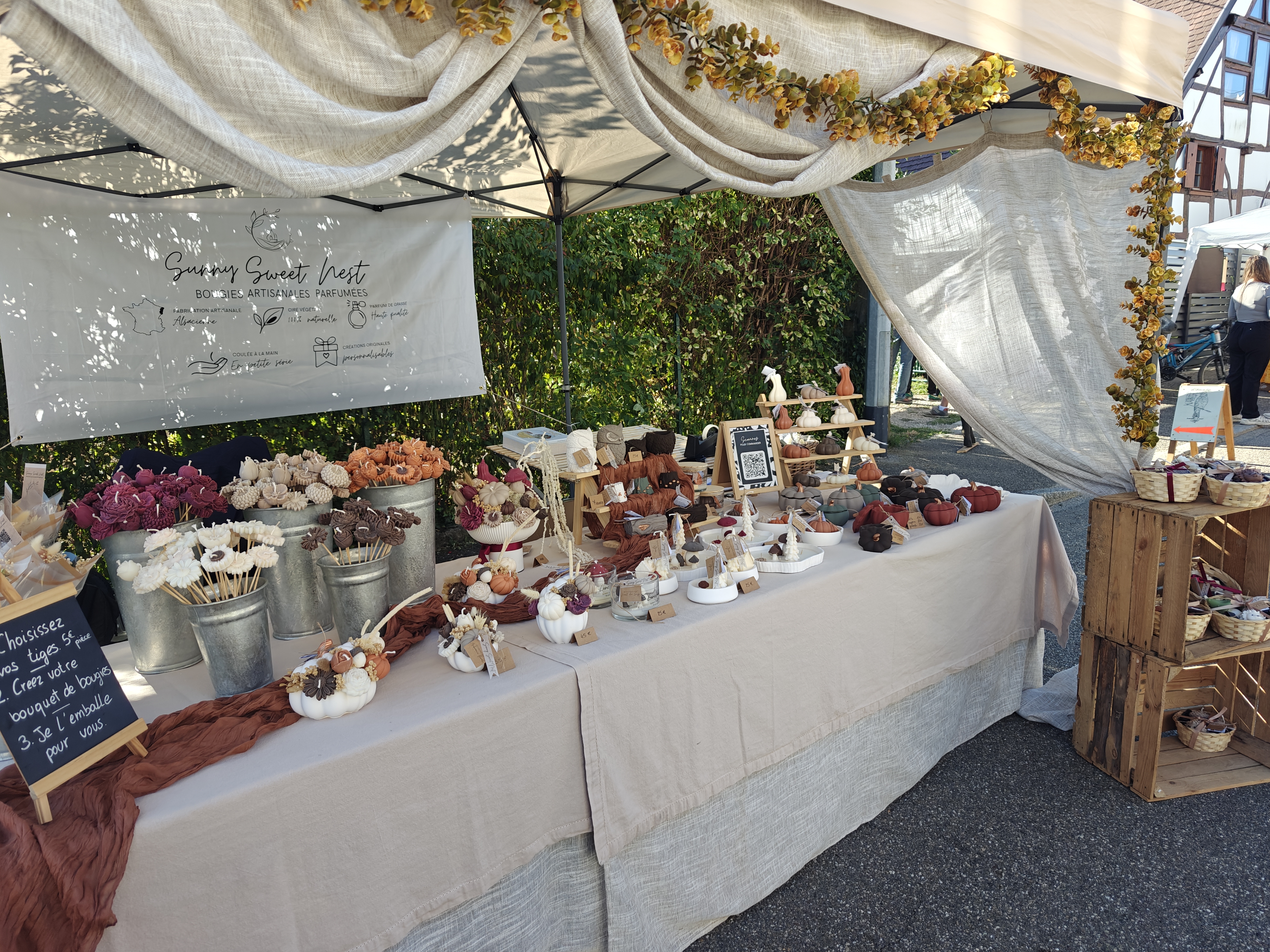 Stand de Sunny Sweet Nest à une fête de village