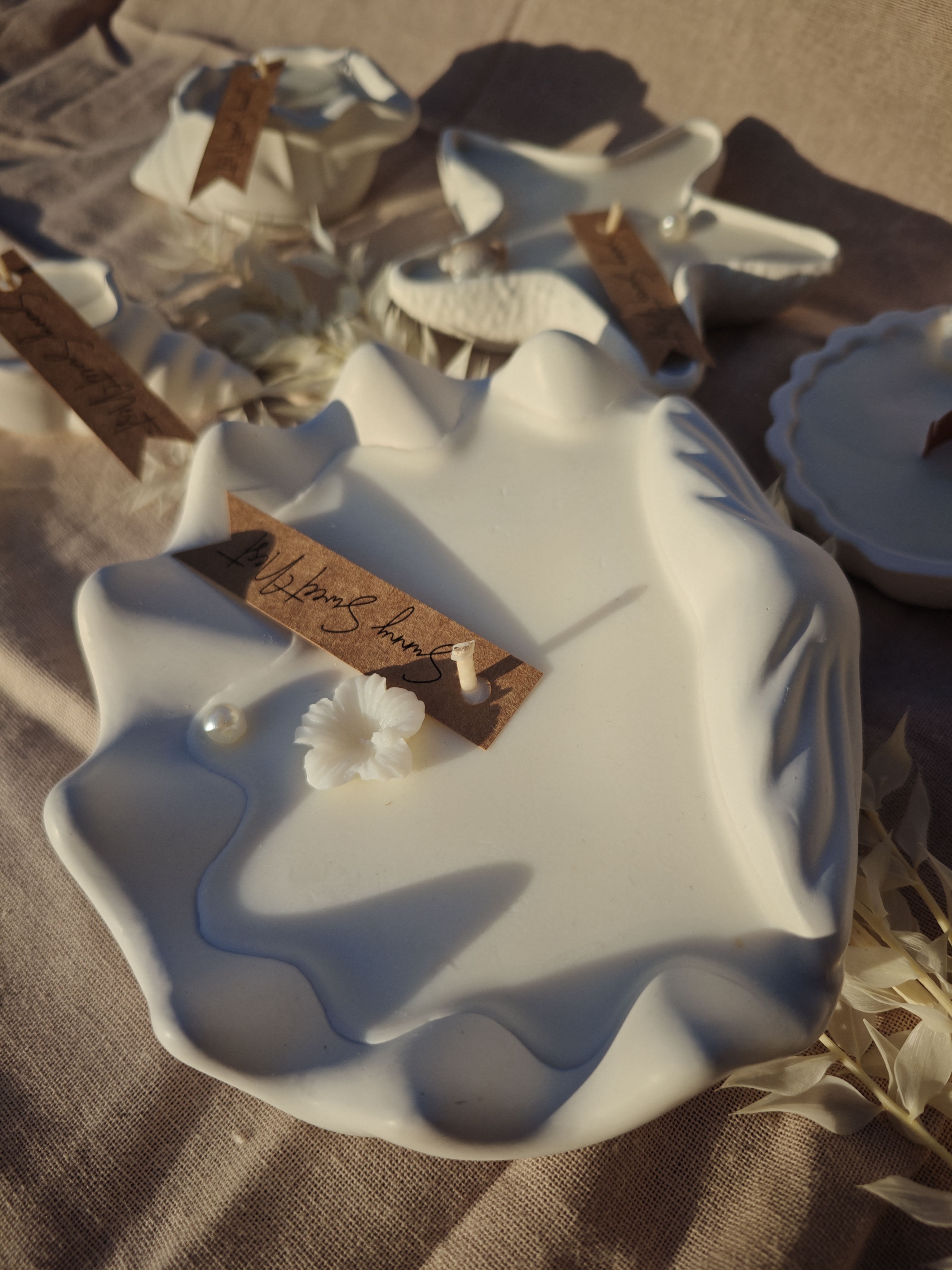 La Rivage, bougie en forme de coquillage